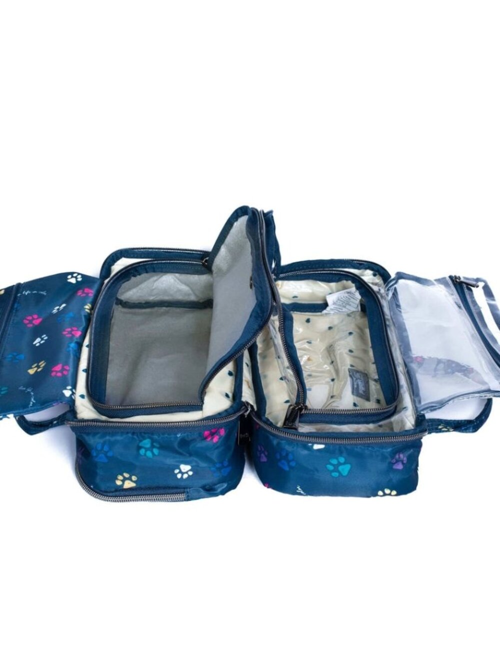 LUG - Flatbed Slim Cosmetic Case in Paws Navy - Picture 6 of 10